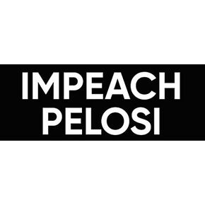 Impeach Pelosi Bumper Sticker (Anti Stop Corrupt Nancy pro Trump)