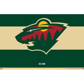 Trends International NHL Minnesota Wild - Logo 21 Wall Poster, 22.375" x 34", Premium Unframed Version