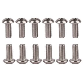 12PCS 304 Stainless Steel Bolts Torx with Column M5x10 12mm Bicycle Disc Brake Cycle Rotor Water Bottle Cage Screws (M5x12mm)