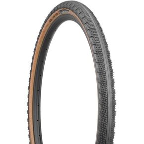 Teravail - Washburn Bicycle Tire | Durable Bead-to-Bead Sidewall Casing | for Rough Pavement and Fast Gravel | 700 x 42 | Tan Sidewall