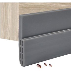 Door Seal Strip Bottom, Self Adhesive Door Sweep Draft Stopper Home Weather Stripping for Interior Doors Seal Strip Insulation