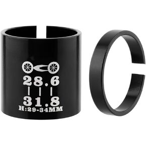Bicycle Ahead Stem Spacer, Stem Shim Adapter Bicycle Ahead Handlebar Stem Conversion Sleeve 28.6mm-31.8mm