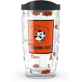 Tervis Oklahoma State Cowboys - العمل الإضافي في الولايات المتحدة الأمريكية كوب سفر معزول مع عزل معزول.