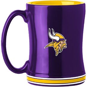 Logo Brands 618-C14RM: Minnesota Vikings 14oz Relief Mug
