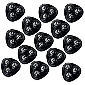 12pcs Self Adhesive Mini Swivel Wheels, Universal Wheels Rotation Sticky Pulley Castor Wheels Load Capacity 55lb Stick On Wheels for Small Appliance Furnishing Box
