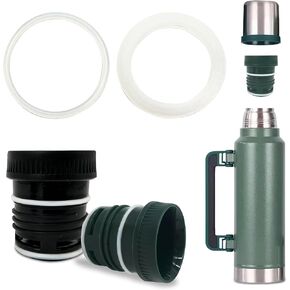 2 Pcs Stanley Thermo Stopper Replacement Rings/Rubber Gaskets – BPA-Free Silicone Seal for Classic Vacuum Insulated Wide Mouth Bottle (1.1QT, 2QT, 750ml, 1.9QT)