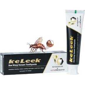 Bee Wasp Venom Toothpaste for Bleeding Gums,Gingivitis,Sensitive Teeth,Mouth Sores,Plaque -150 MIN Breath Fresheners - 3.7 OZ(1 Pack)