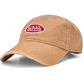 Von Dutch Men's and Women's Classic Cap - Retro Vintage Cotton Curved Brim Hat