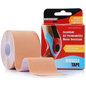Kinesiology Tape Strapping Taping Athletic Sports Tape for Men Knee Shoulder Elbow Ankle Neck Muscle Superior Waterproof Adhesion Non Latex Safe for Kids Pregnant Women