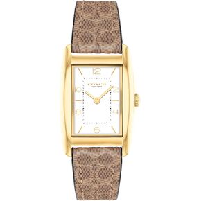 Coach Reese Women's Watch - 2H Quartz Tank Watch with Genuine Leather Strap - Water Resistant 3 ATM/30 Meters - Premium Fashion Timepiece for Everyday Style - 24mm