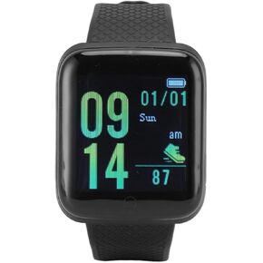 Smart Watch Fitness with Monitor Sleep, Sports Modes Activity Step Calorie Counter, IP65 Waterproof for Andriod iOS Women Men (Black)