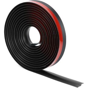 QWORK Floor Transition Strip Self Adhesive - 5mm 20Ft, PVC Edging Trim Strip for Carpet & Flooring