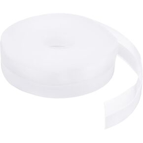 PATIKIL 8M/26ft Silicone Seal Strip, Door Window Bottom Seal Strip Adhesive Tape Weather Stripping for House Shower Window and Door Gap, Transparent (Wide 25mm)