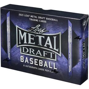 Leaf 2021 Metal Draft Baseball Hobby Box (6 Autographed Cards)