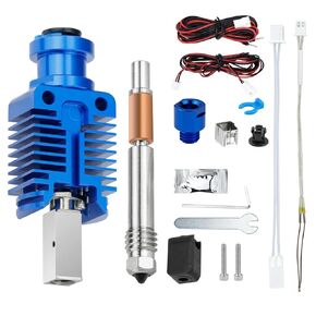 Ender 3 Pro TZ-E3-3.0 Extrusion Head,Ender 3 v2 xirbbo Blue All Metal Hotend,Ender 3 Upgrades Hot end Kit,3D Printer Ender Hotend,for Ender 3, Ender 3-v2,Ender 3 Pro,CR10,CR10S, VORON2.4