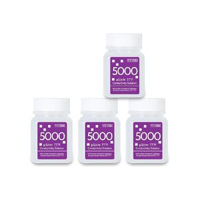 5000μS/cm Conductivity Calibration Solution, Salinity Buff Calibration Fluid for Salt Meter of Saltwater Pool SPA Hot Tub, EC Calibration Solution Kit for EC Meter TDS Tester, 4 Bottles of 50mL
