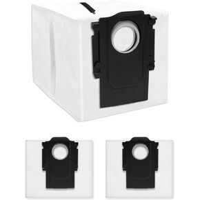 Keepow Reusable Dust Bags Compatible with Roborock S8 Pro Ultra, S8+, S7 MaxV/Max Ultra, Q5+, Q7+, Q5 Pro+, Q8 Max+ Robot Vacuum and Mop, Dust Replacement Fit for Roborock Vacuum Bag Accessories