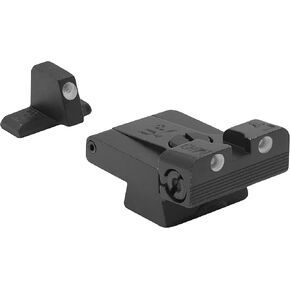 MEPRO Tru-Dot Adjustable Night tritium Sights Compatible with H&K USP Full Size Tactical Expert Model Green tritium dots Glow on Sight self Illuminated Meprolight Fixed Metal Sights