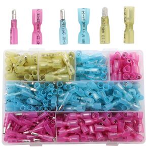 320PCS Heat Shrink Bullet Connectors Kit Female & Male Bullet Butt Terminals Insulated Waterproof Electrical Marine Crimp Automotive