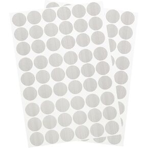 uxcell 2 Sheets/108Pcs Screw Hole Stickers, 21mm/0.83inch PVC Self-Adhesive Screw Cover Sticker Dustproof Round Screw Covers Caps for Wooden Furniture Cabinet Shelve, Textured Grey