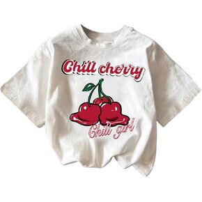 SOLY HUX Girl's Graphic Tees Cute Printed T-shirts Short Sleeve Crewneck Summer Shirt Tops