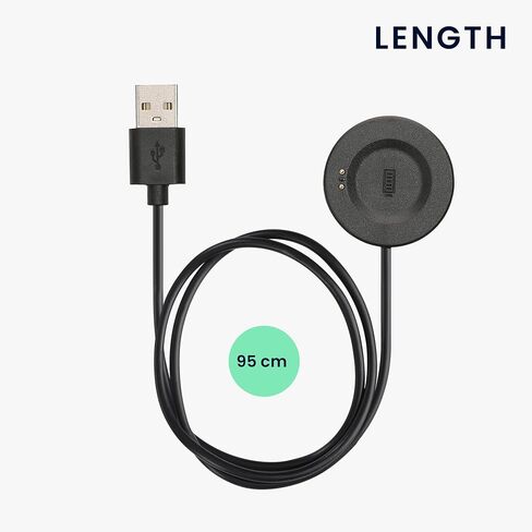 سلك الشاحن Kwmobile متوافق مع Itouch Air 3 / Sport 3 / Air SE / Explorer 3 - شاحن لـ Smart Watch Cable - Black in Saudi Arabia