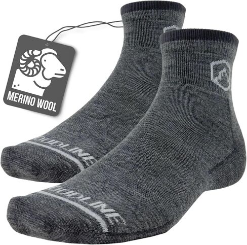 CloudLine - Merino Wool Socks for Men and Women, Wool Running Socks - Full Cushion, Anti-Blister & Moisture Wicking - 1 Pair in Saudi Arabia