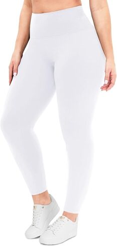 طماق Nexiepoch للنساء بالإضافة إلى الحجم المرتفع من L-XL-3XL Control Control Soft Capri Yoga Pant in Kuwait