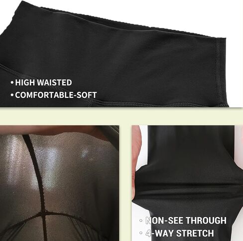 طماق Nexiepoch للنساء بالإضافة إلى الحجم المرتفع من L-XL-3XL Control Control Soft Capri Yoga Pant in Kuwait