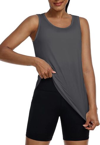 قمم تجريب Pinspark للنساء مفتوحة الظهر قمم اليوغا Tops Racerback Athletic Top Olcyveless Muscle Tank Lourding لتشغيل اليوغا in Kuwait