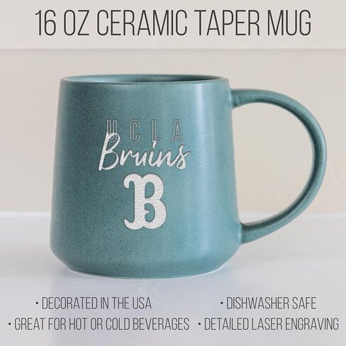 Rico Industries NCAA UCLA Bruins Sage 16oz Ceramic Taper Mug in Saudi Arabia