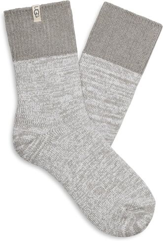 UGG, Womens, Rib Knit Slouchy Quarter, Black, One Size in Saudi Arabia