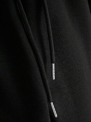 GORGLITTER Men's Graphic Stacked Sweatpants Flared Wide Leg Y2K Drawstring Baggy Jogger Pants with Pockets Black A XX-Large in Saudi Arabia