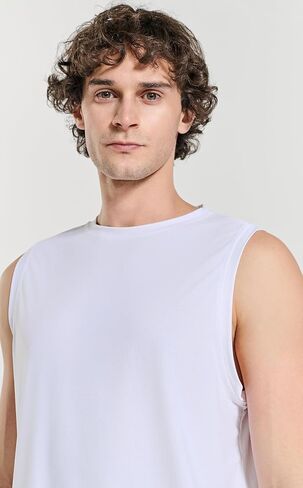Men's Regular Fit Tank Tops Sleeveless Gym Shirts in Saudi Arabia