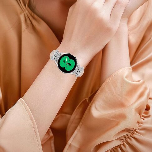 حزام جلدي أصلي مخصص لـ Garmin Vivoactive 5/Vivoactive 3/Venu 2 Plus/Venu Sq 2/Venu Sq 2 Music/Venu ، Vivomove Trend/Sport for Women Bling Bling Diamond Responsing Bands in Kuwait