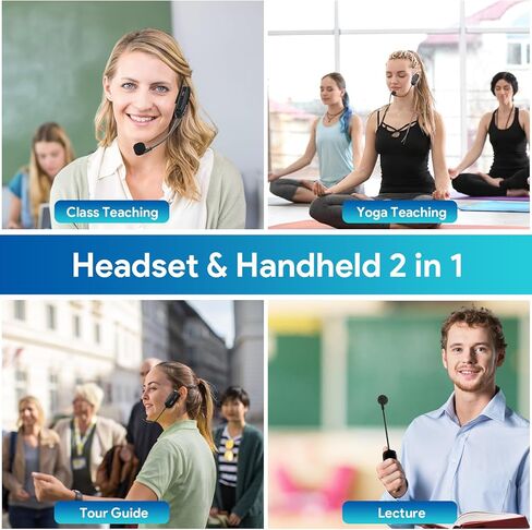 1MII سماعات الرأس اللاسلكية ميكروفون ، نطاق 165 قدم ، 1/4 '' & 1/8 '' ، عمر بطارية لمدة 7 ساعات ، ميكروفت سماعات الرأس اللاسلكية و MIC 2 في 1 ، لمكبرات الصوت ، مكبرات الصوت ، PA ، التدريس in Kuwait