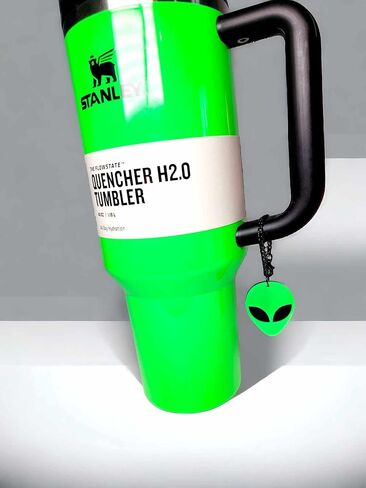 Neon Alien Acrylic Cup Cup Charms Neon Alien Charm Tumbler Association - Sazzle Your New Neon Stanley Cup! in Saudi Arabia