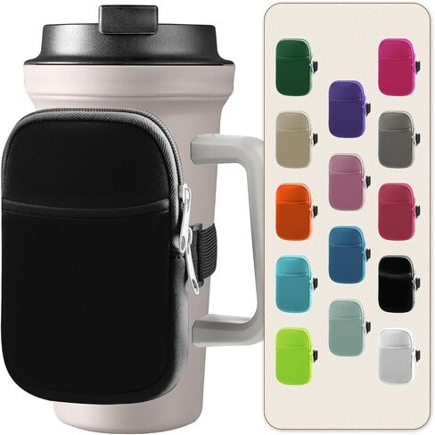 ALienlab Multifunctional Water Bottle Pouch for Stanley Cups with Adjustable Strap, Gym Accessories for Women, Sports Water Bottle Accessories, Tumbler Pouch for Cards, Keys, Wallet, Earphone, etc in Saudi Arabia