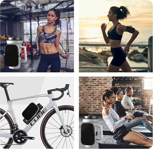 ALienlab Multifunctional Water Bottle Pouch for Stanley Cups with Adjustable Strap, Gym Accessories for Women, Sports Water Bottle Accessories, Tumbler Pouch for Cards, Keys, Wallet, Earphone, etc in Saudi Arabia