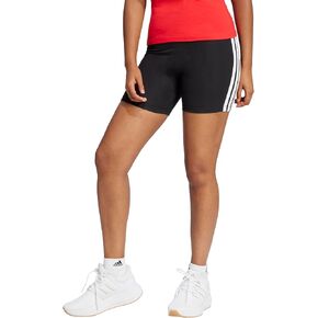 adidas Women's Essentials 3-Stripes High-Waisted Biker Shorts