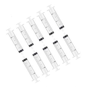 10 Packs Plastic Syringe with Measurement, No Needle Suitable for Scientific Labs, Measuring, Watering, Refilling (20ml)
