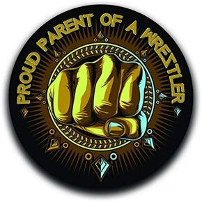 Proud Parent of A Wrestler Decal Sticker Car Truck Van Bumper Window Laptop Cup Wall - Two 5 Inch Decals - MKS0332
