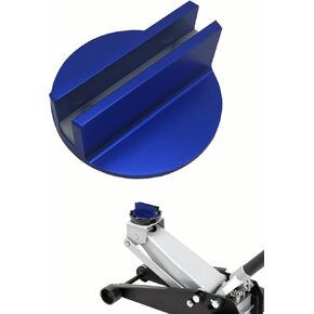 Pinch Weld Jack Pad - Aluminum Jack Pads with Large Slotted Grooved Magnetic Jack Pad Pad for Universal Vehicles 0.4" Slotted Aluminum Groove Frame Guide Rail Adapter (Blue 1 Pack)