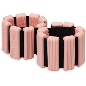 POPSUGAR Wrist and Ankle Weights, 2 x 1 lb (Coral) Wearable Weights, Strengthens, Tones & Sculpts Legs & Arms, Adjustable Ankle Weights for Work from Home Fitness, Gym Accessories for Women & Men