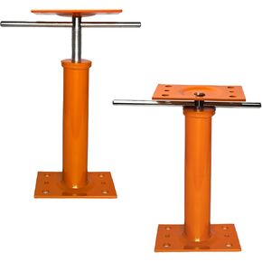 House Jacks for Leveling, 2 PCS Adjustable Jack Post 11"-16" Basement Floor Jack, Screw Floor Jack Post Supports Stabilizer Jacks for House Foundation, Stairs, Porches, Roof Beams