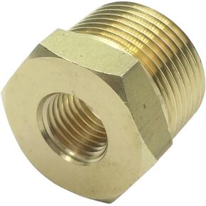 1 Piece Brass Pipe Fitting Reducer Adapter 3/4" BSPT Male x 1/4" NPT Female for Water Oil Air Pressure Gauge Temp Sensor