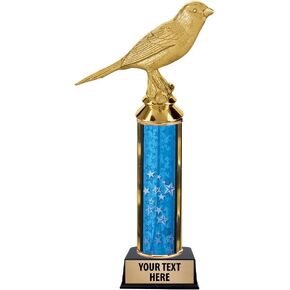 9.25" Canary Bird Trophies - Custom Birds Trophy Awards Prime