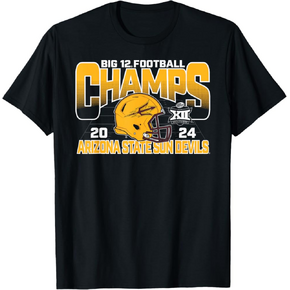 Arizona State Sun Devils Big 12 Champs 2024 Football Helmet T-Shirt