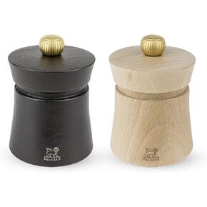 Peugeot Baya Salt And Pepper Mill Set 3", Chocolate