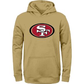 Outerstuff NFL San Francisco 49ers Gold Kids Youth 8-20 Official Licensed Alternate Fleece Primary Logo Pullover Hoodie